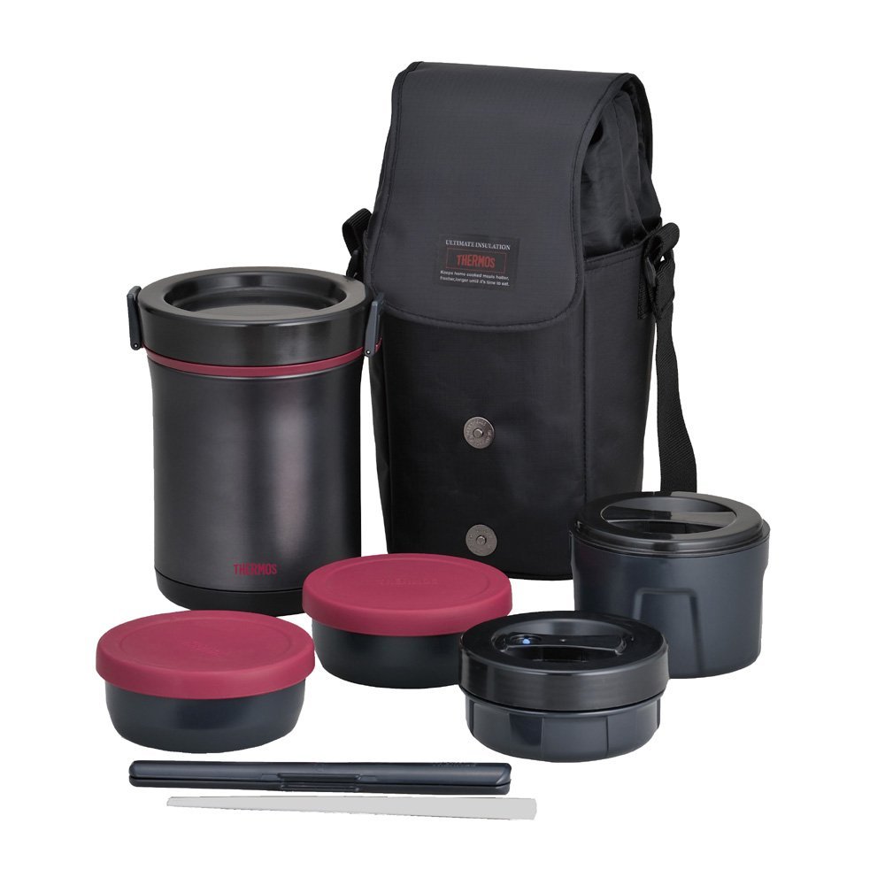 THERMOS Hot Lunch HeatRetention Lunch/Bento Box Set JBE1600F Japan